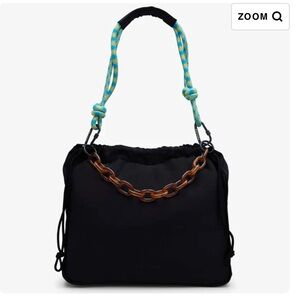 Rotunda Sant Hobo Satchel Bag - Black